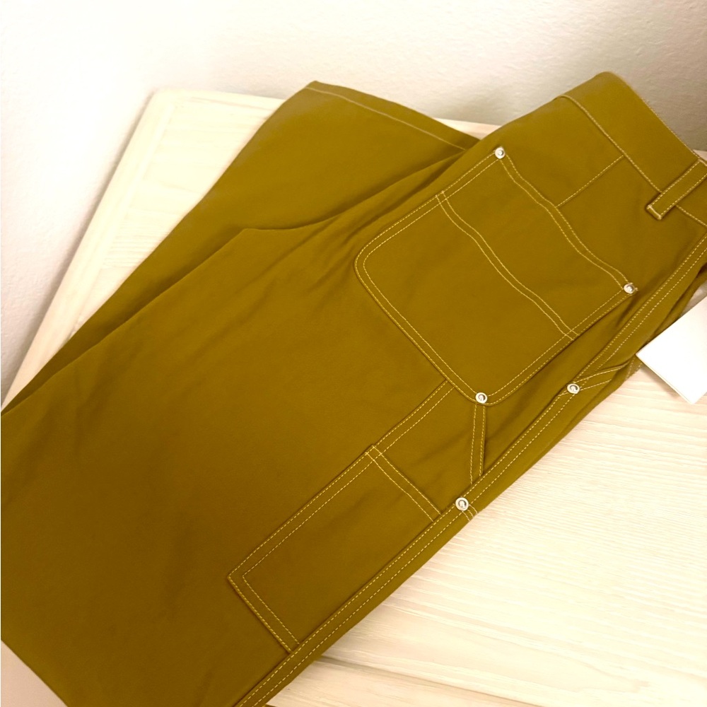 Helmut Lang Olive Green Trousers